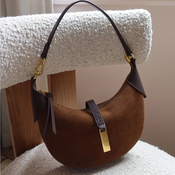 cupcakes & cashmere Handbags - Cupcakes 🧁 and Cashmere Vintage Cowhide Crescent Bag
